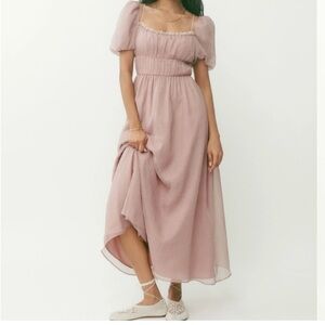 Reformation Mayme Dress, soft pink, size 10